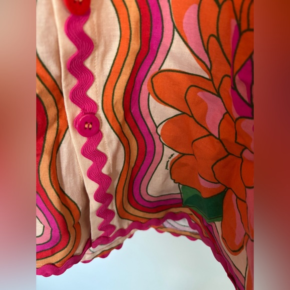 FARM RIO Brazilian Tropical Spring Affair Shirt & Short Set - Picture 5 of 11